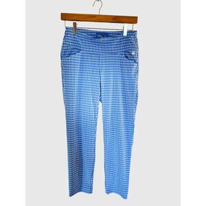 Luxletic Lilly Pulitzer UPF 50+ Gingham Pull On Pants Stretch Athleisure